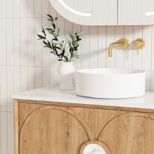 Laguna MKII 900mm Wall Hung Single Vanity with Solid Surface Countertop